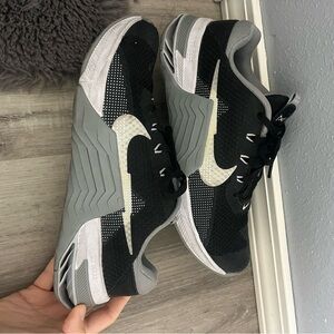 Nike Metcon Black and White Lifting Shoes